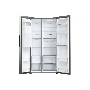 Haier Ψυγείο Ντουλάπα 601lt Total NoFrost Υ177.5xΠ90.5xΒ72.6εκ. Inox HSW59F18EIMM